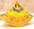 Luxe - Mata Rani Yellow Pearl Lehenga, choli & Duppatta- 3 piece set