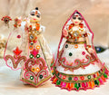 Holi Special Luxe - RK / Yugal Sarkar/ Laxmi ji & Ganesh ji Set White Lehenga & Dhoti - 6 piece set