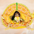 Luxe - Yellow Pearl Hand Embroidered Radha Rani Dress (4 piece set)