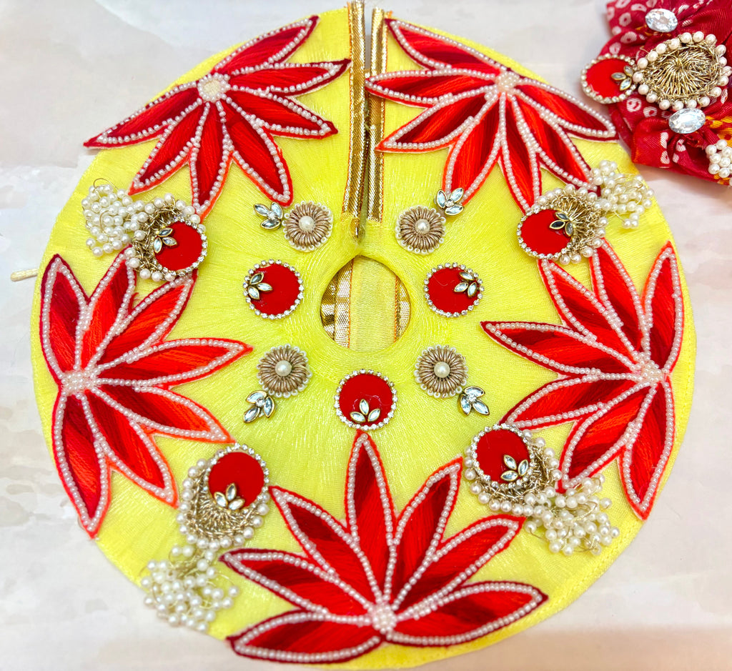 Red Lotus Laddu Gopal Dresss