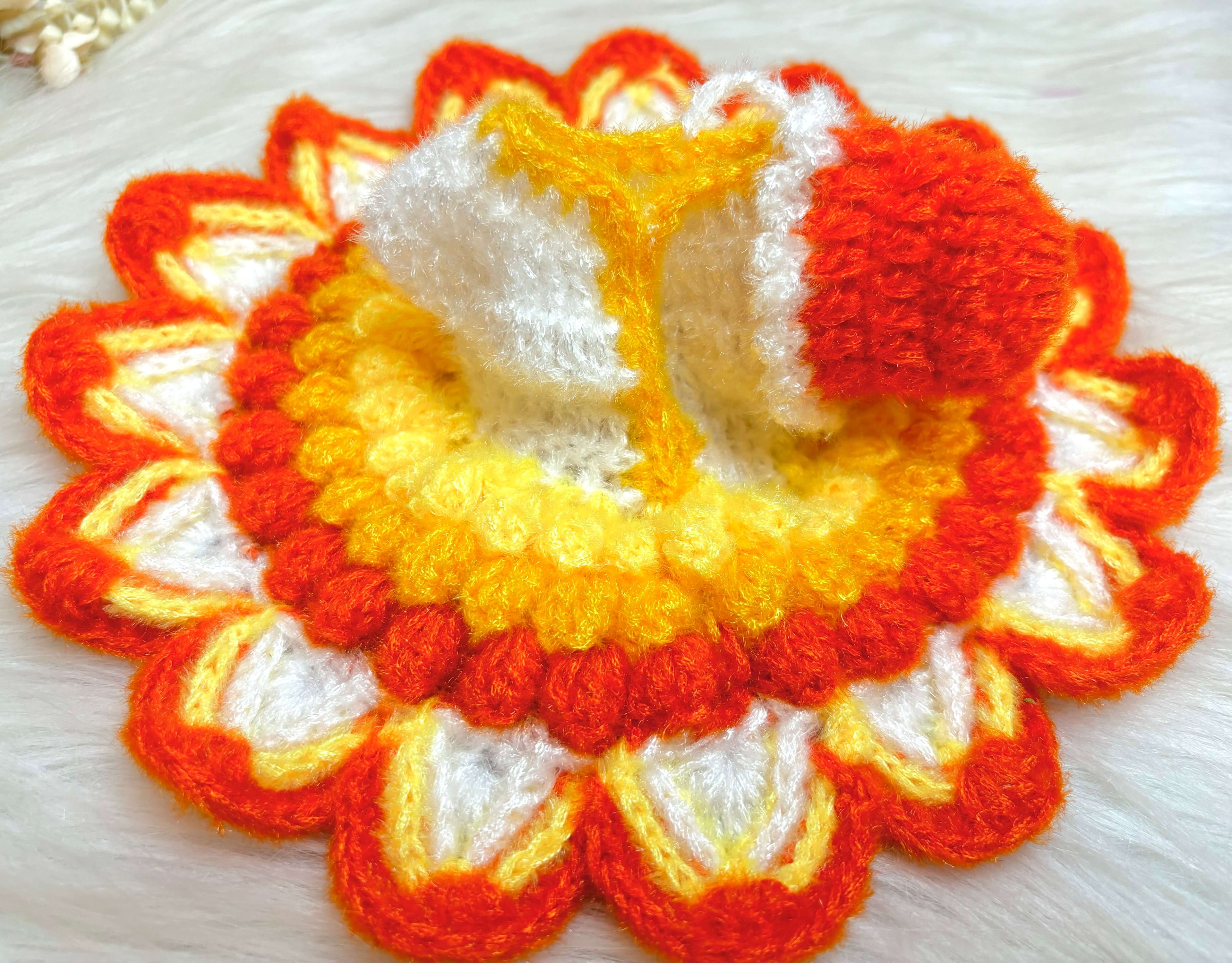 Sunflower Woollen Laddu Gopal Dress