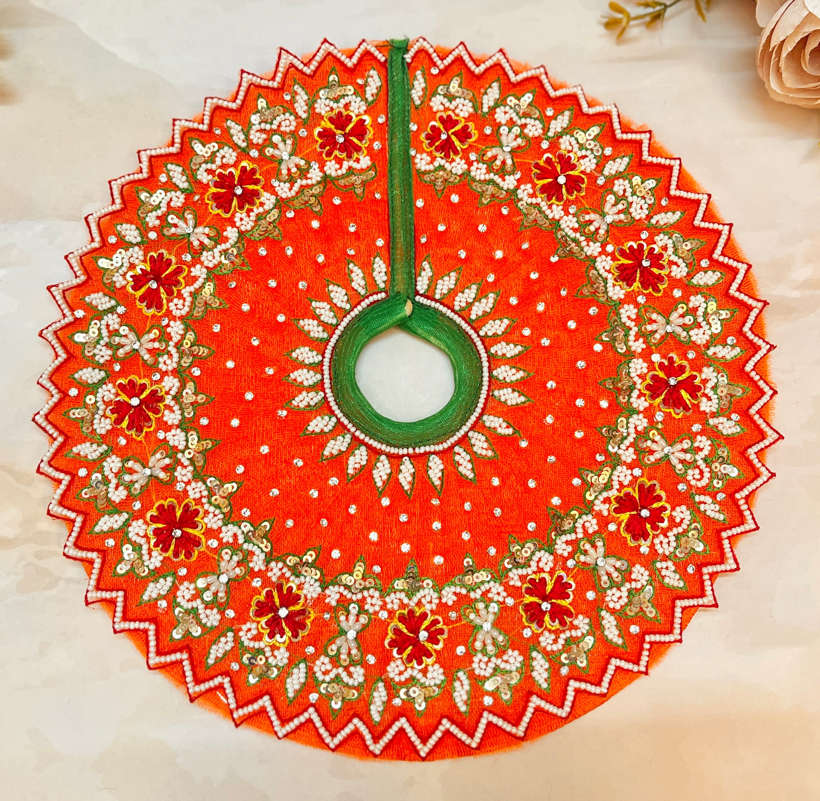 Luxe - Kesari Hand Embroidered Laddu Gopal Dress (4 piece set)
