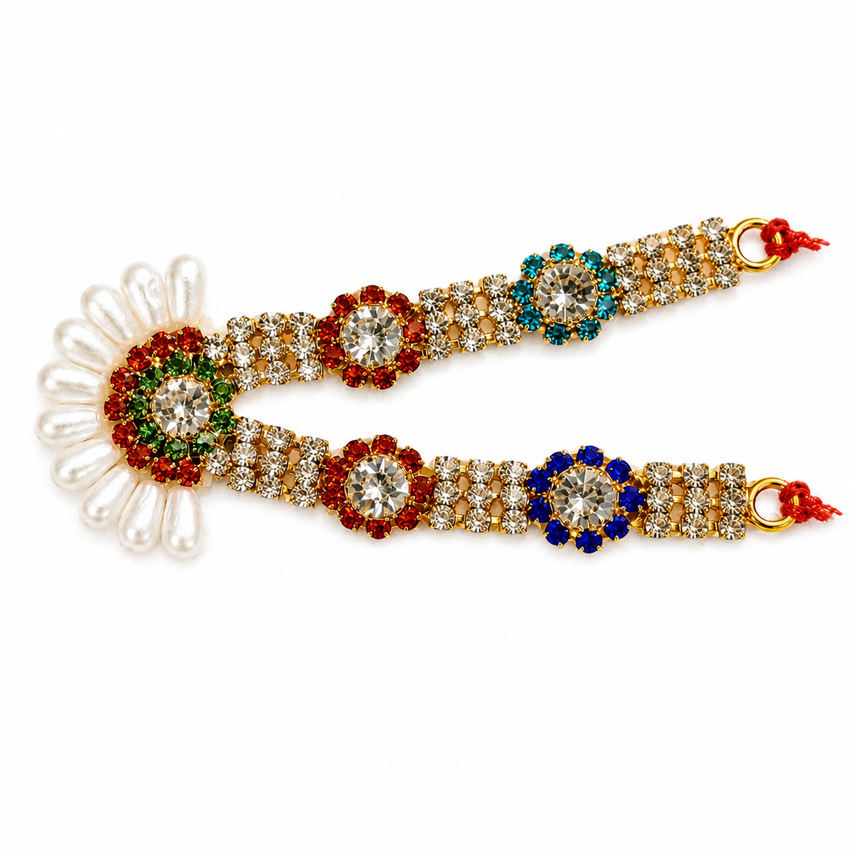 Laddu Gopal Multicolor Kundan Pearl Haar