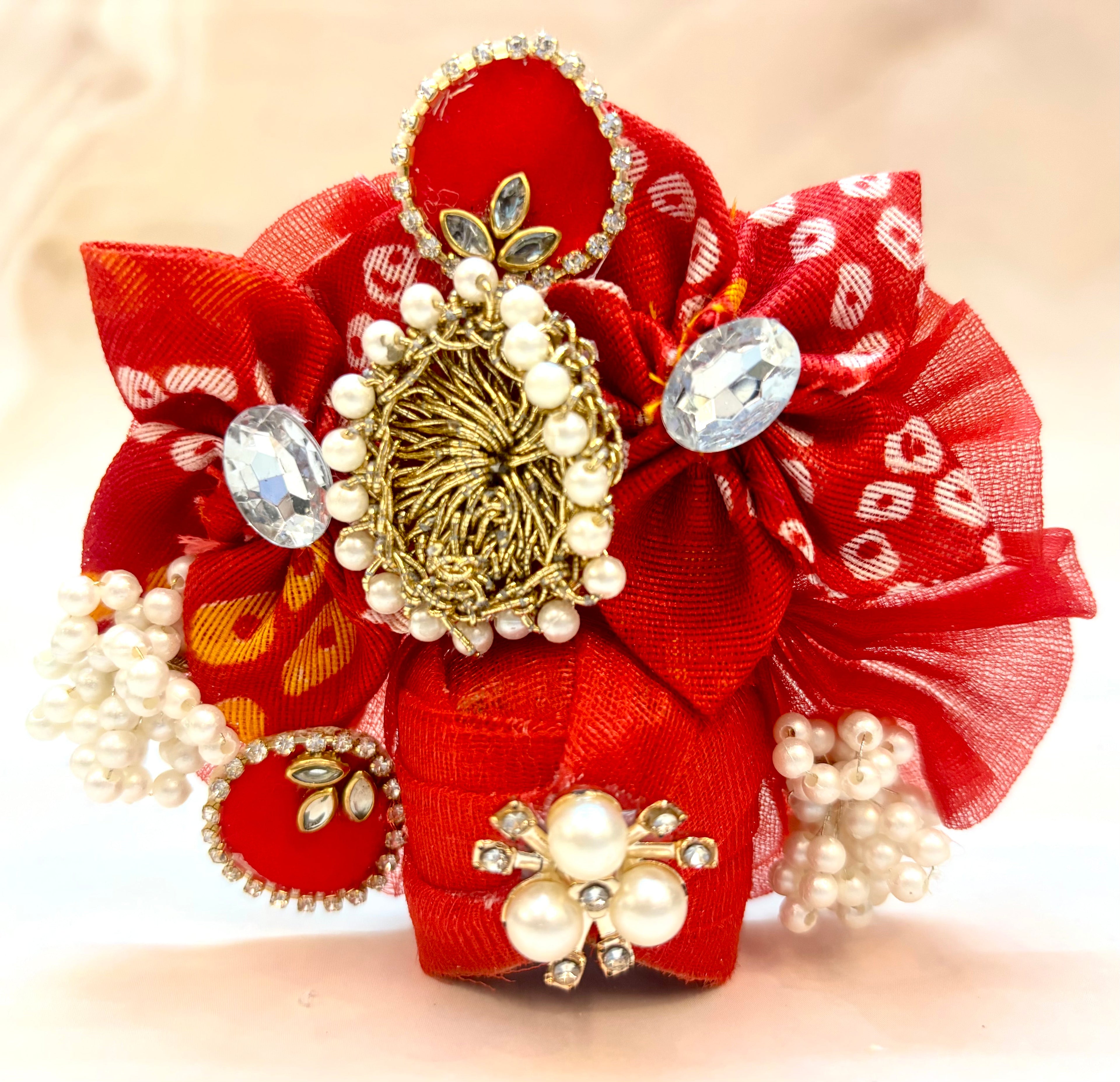 Red Lotus Laddu Gopal Dresss