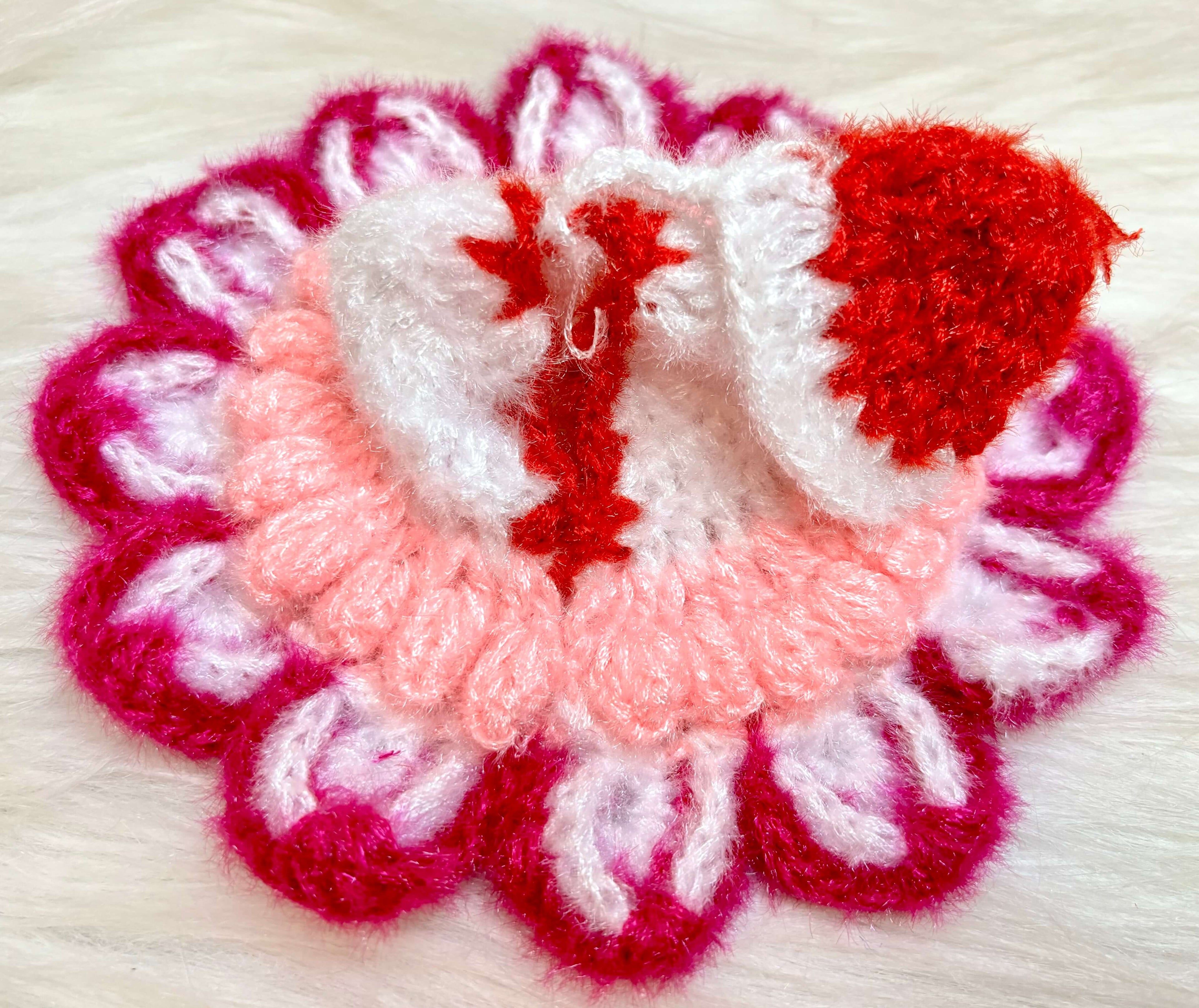 Pink Woollen Laddu Gopal Dress