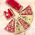 Luxe - Durga Maa Kalyani Mata Rani Lehenga, choli & duppatta- 3 piece set