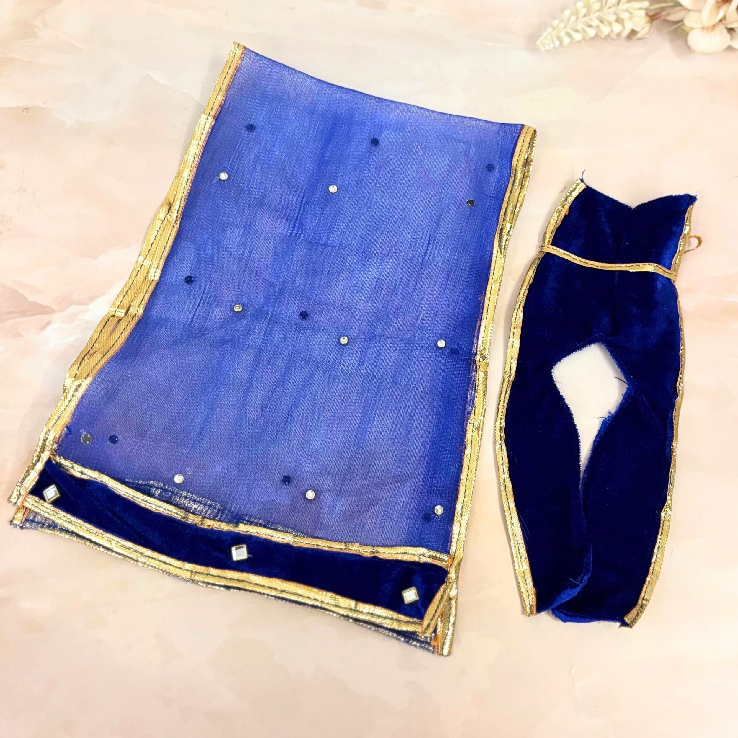 Neelkanaka Velvet Mata Rani Dress