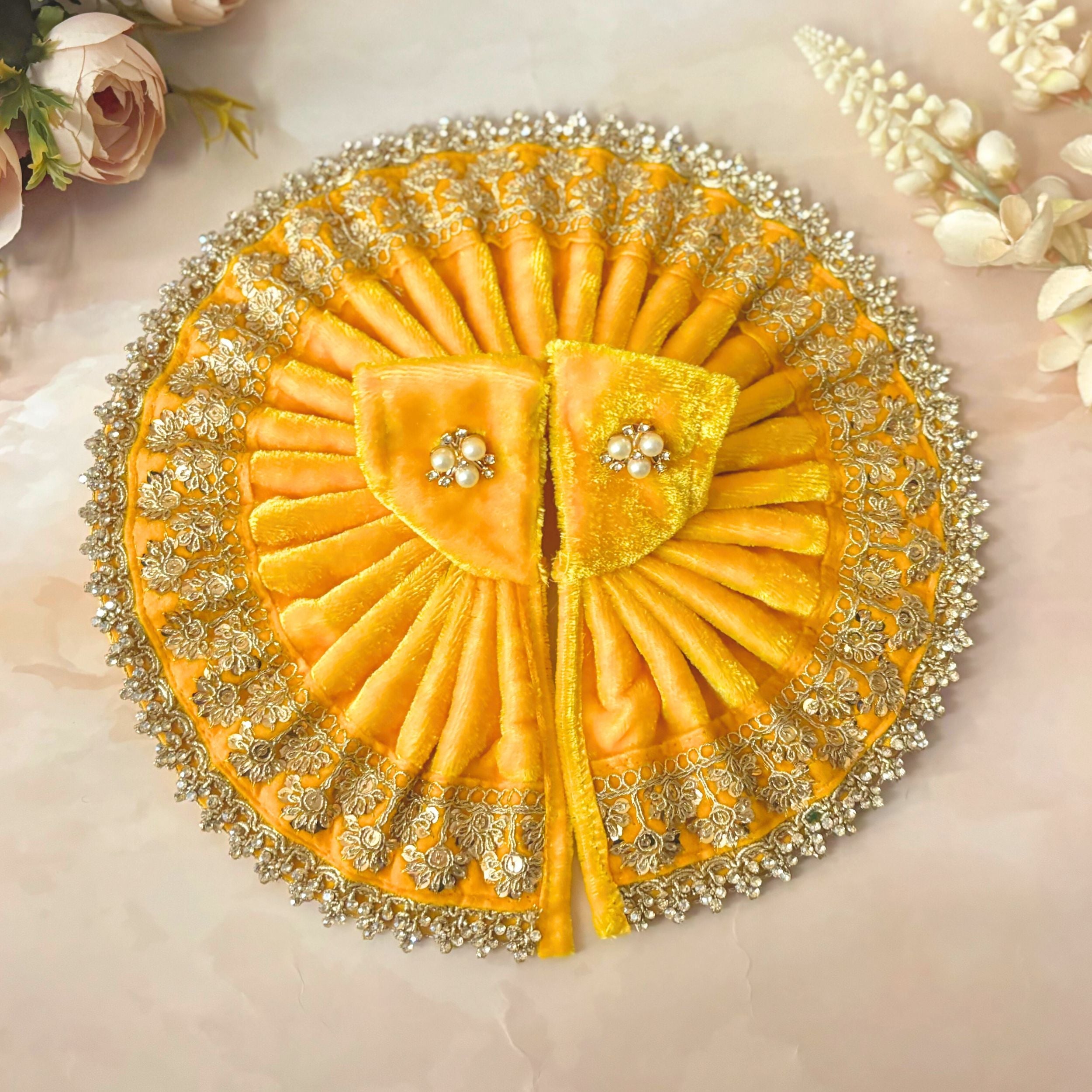 Divyaraga Velvet Laddu Gopal Dress Combo – Set of 4