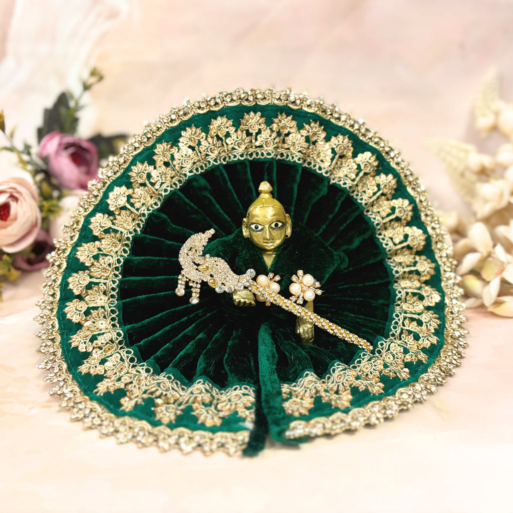 Maniratna Velvet Laddu Gopal Dress Combo – Set of 4