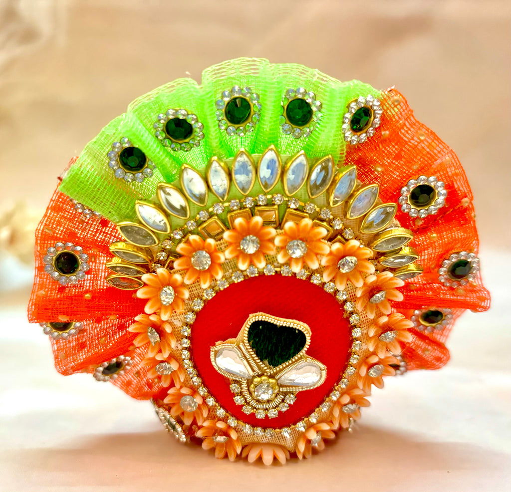 Luxe - Kesari Hand Embroidered Laddu Gopal Dress (4 piece set)