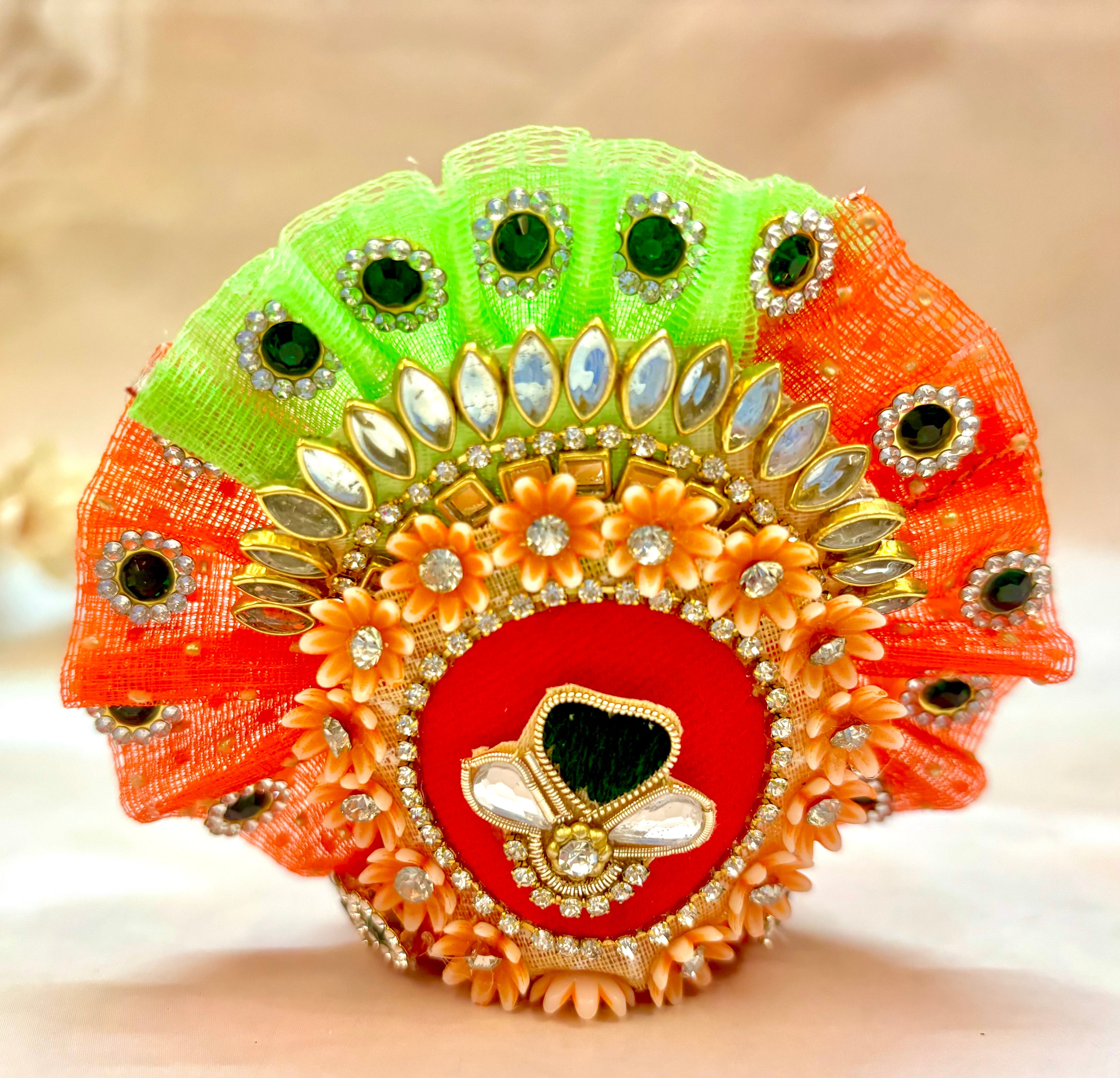 Luxe - Kesari Hand Embroidered Laddu Gopal Dress (4 piece set)