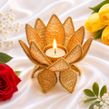 Beaded Lotus Tea Light Holder