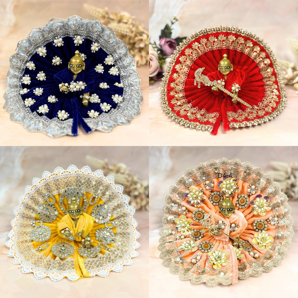 Vaidehi Velvet Laddu Gopal Dress Combo – Set of 4