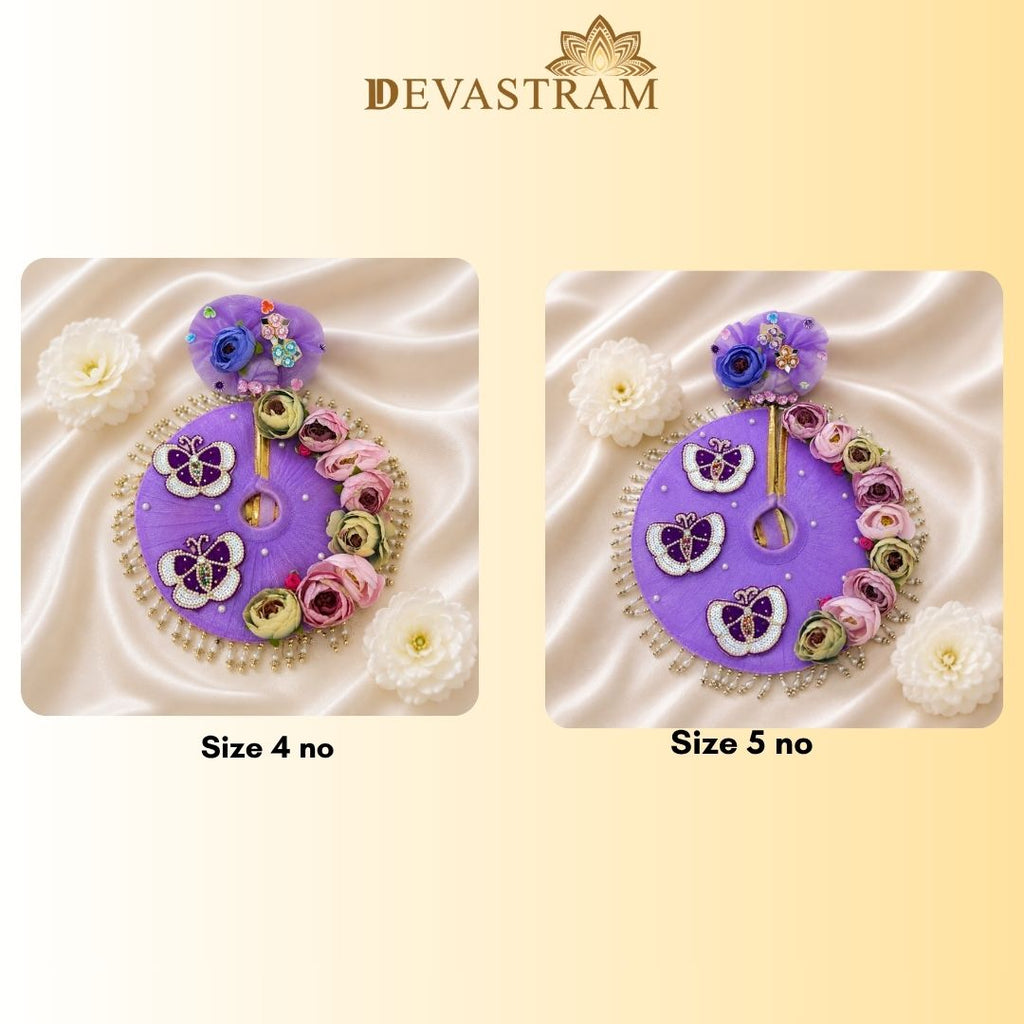 Purple Butterfly Laddu Gopal Dress