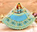 Luxe - Mata Rani Sky blue Pearl Lehenga, choli & Duppatta- 3 piece set