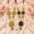 Moti Kundan Necklace Set(Pack of 2)