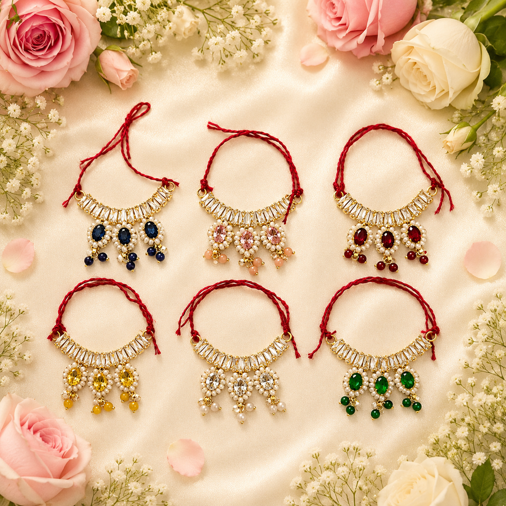Madhuban Shringar Necklace Set(Pack of 6)