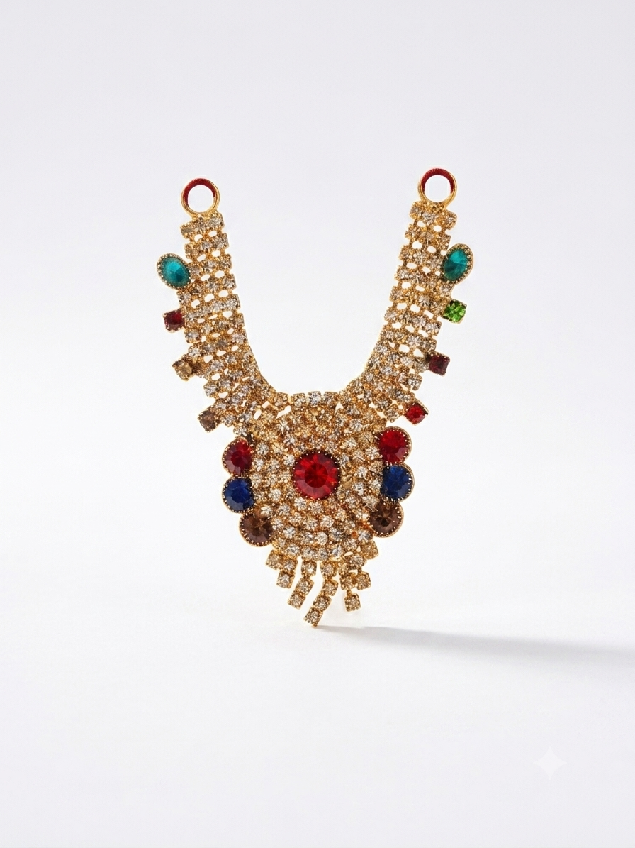 Multicolour Stone Statement Necklace