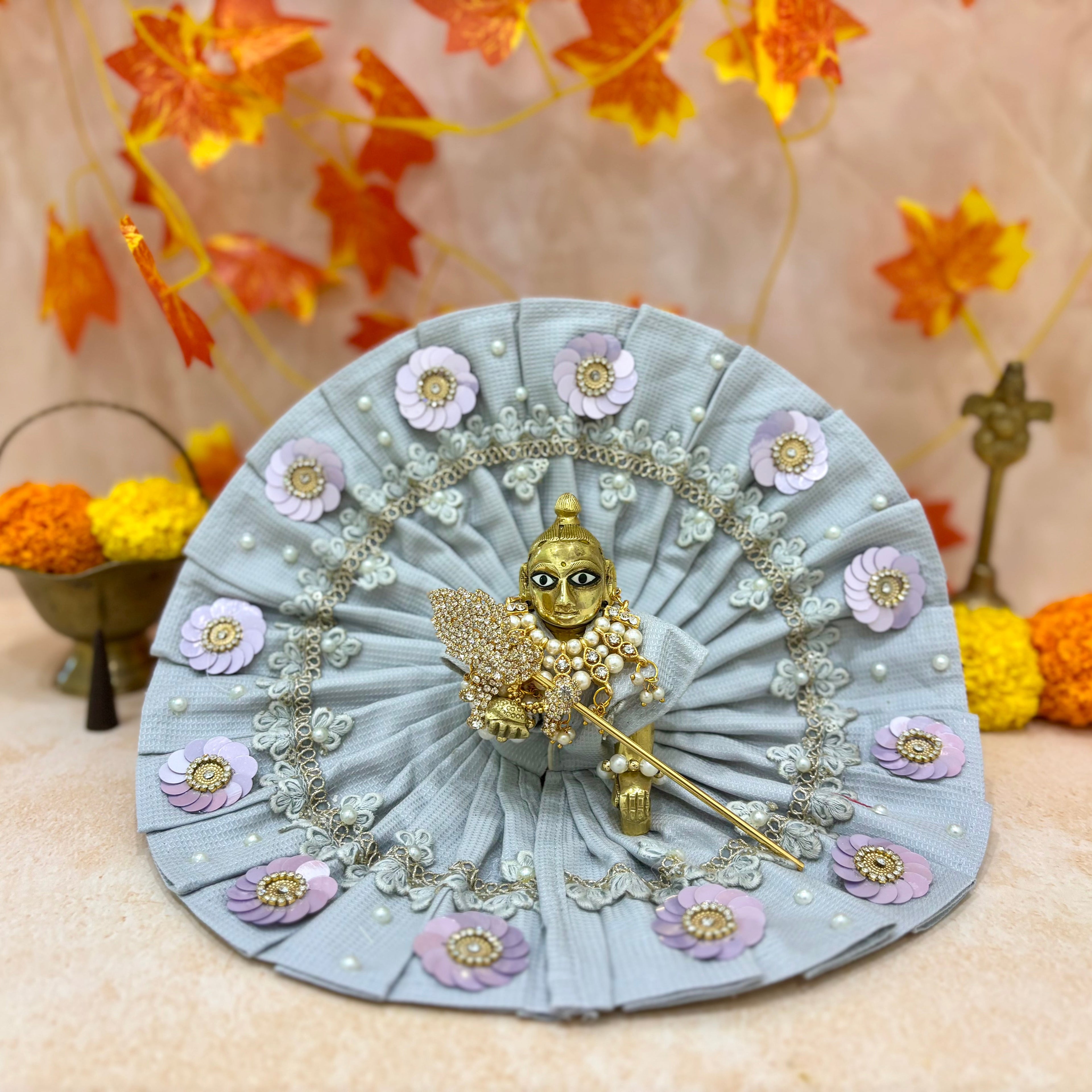 Shwet Divya Laddu Gopal Dress (Pack of 2)