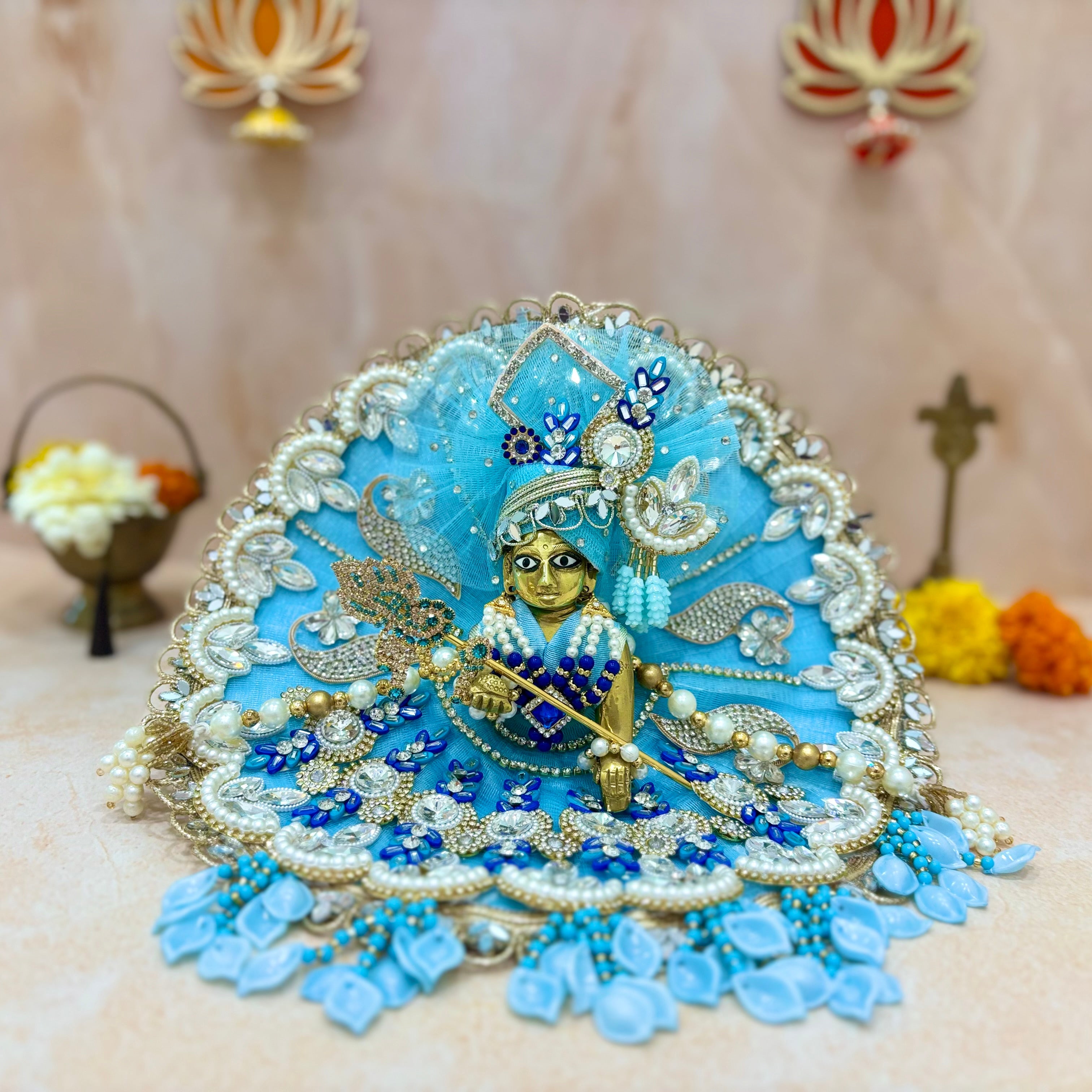 Neel Mukut Laddu Gopal Dress