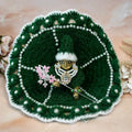 Green Pearl Woollen Laddu Gopal Dress