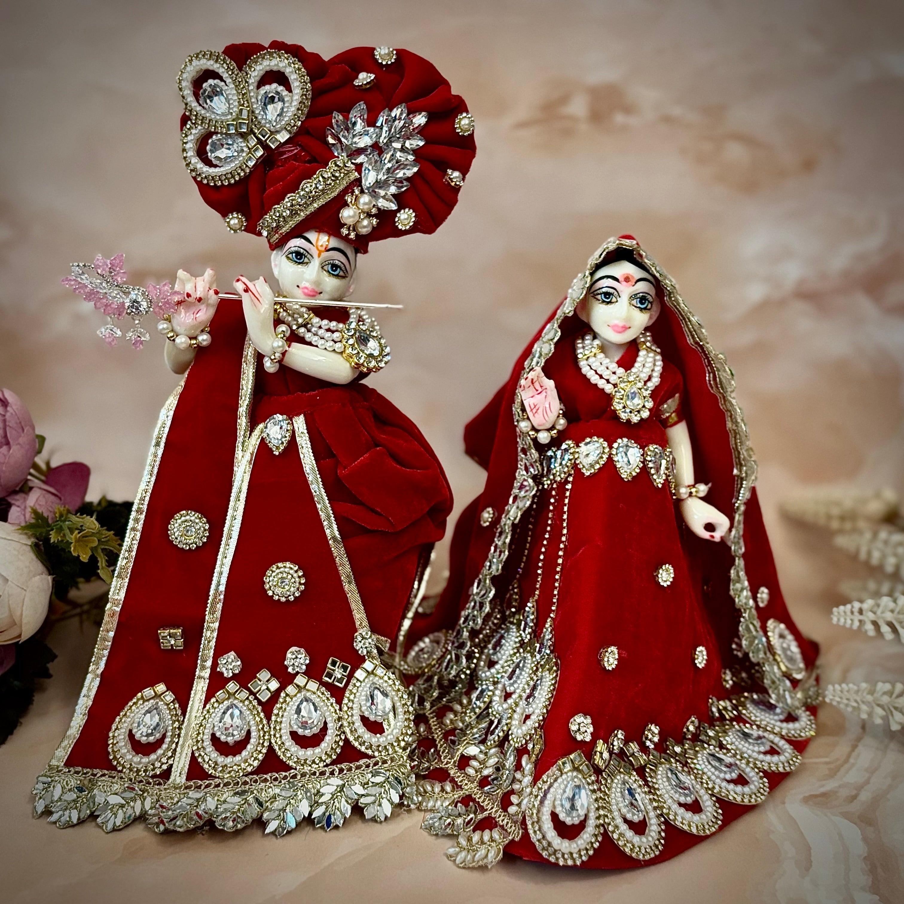 Rajwadi Radha Krishna Dress