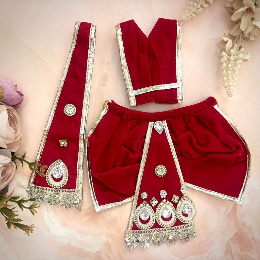 Rajwadi Radha Krishna Dress