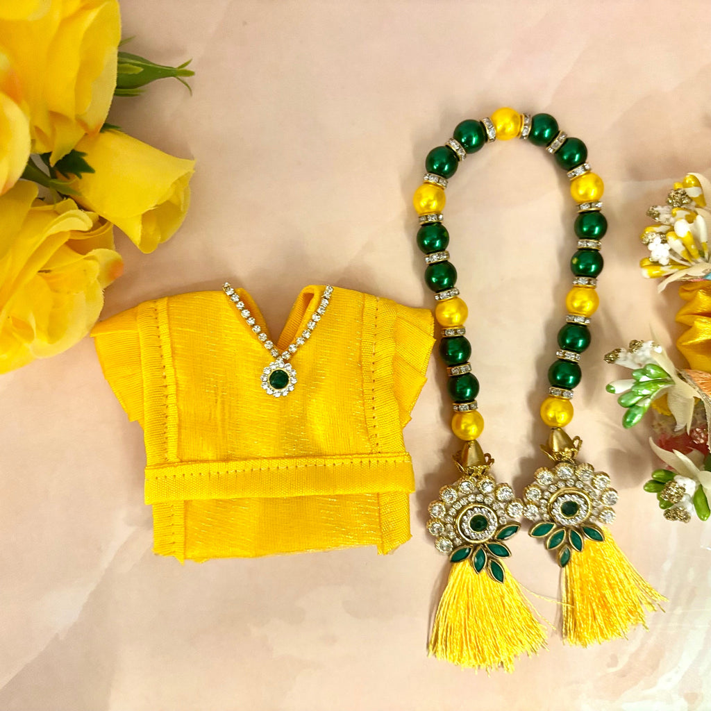 Peet Harit Yellow Laddu Gopal Dress