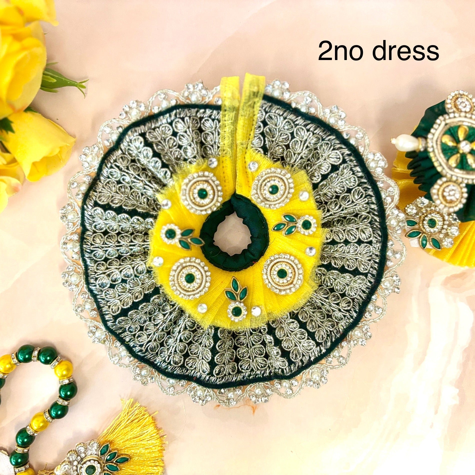 Peet Harit Yellow Laddu Gopal Dress