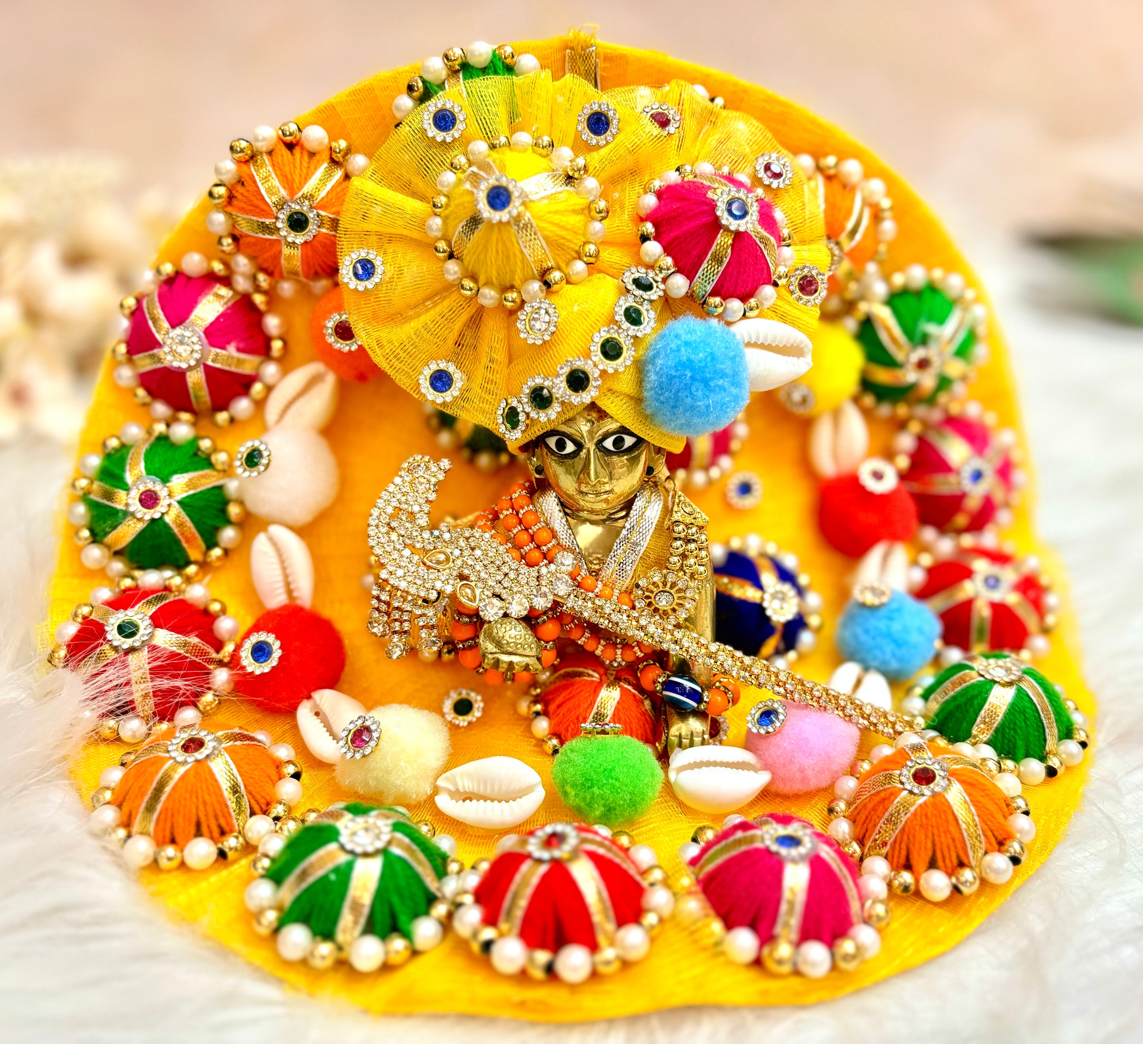 Yellow Mustard Laddu Gopal Dress