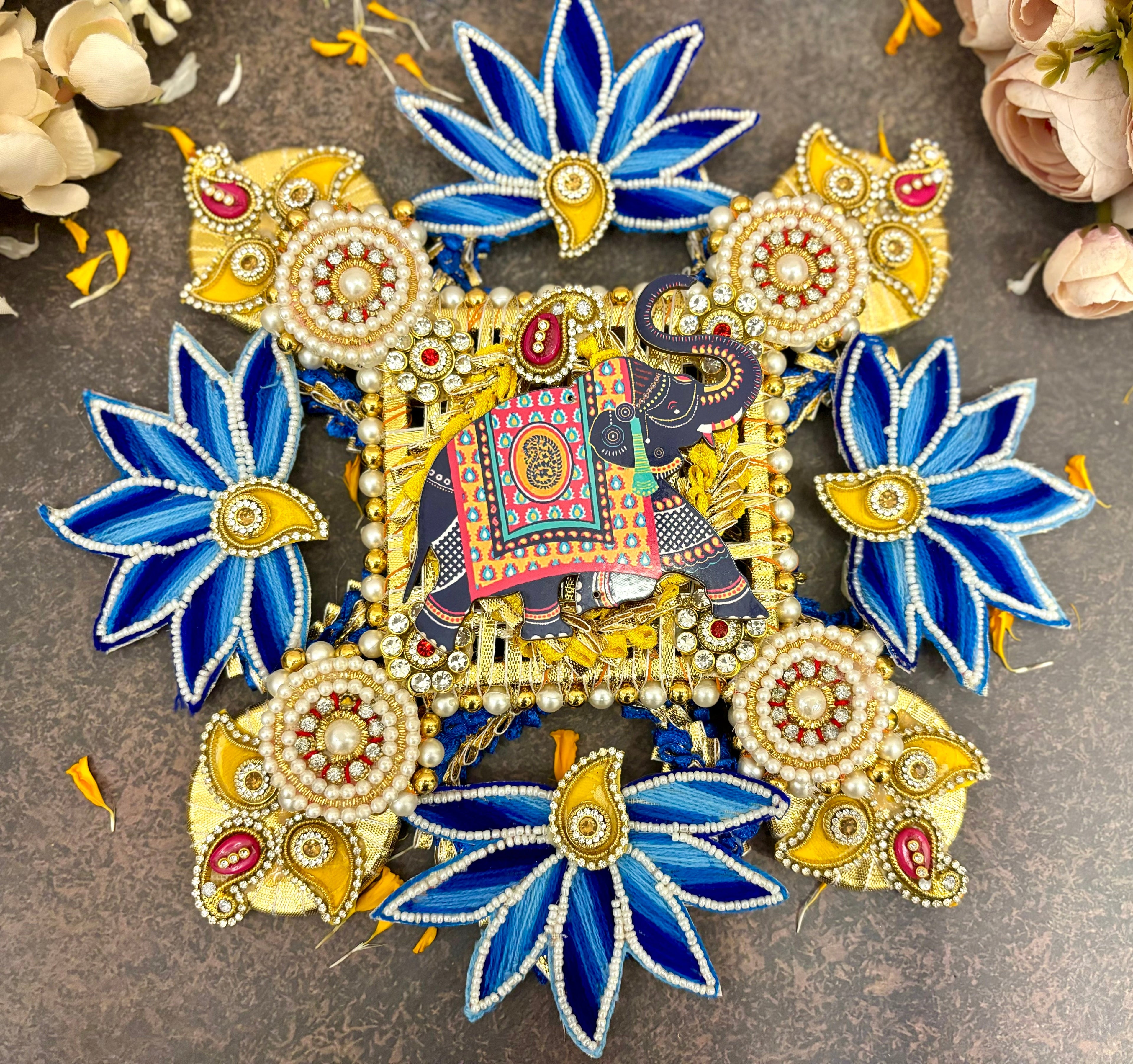 Ocean Lotus Rangoli / Centre Decor Piece