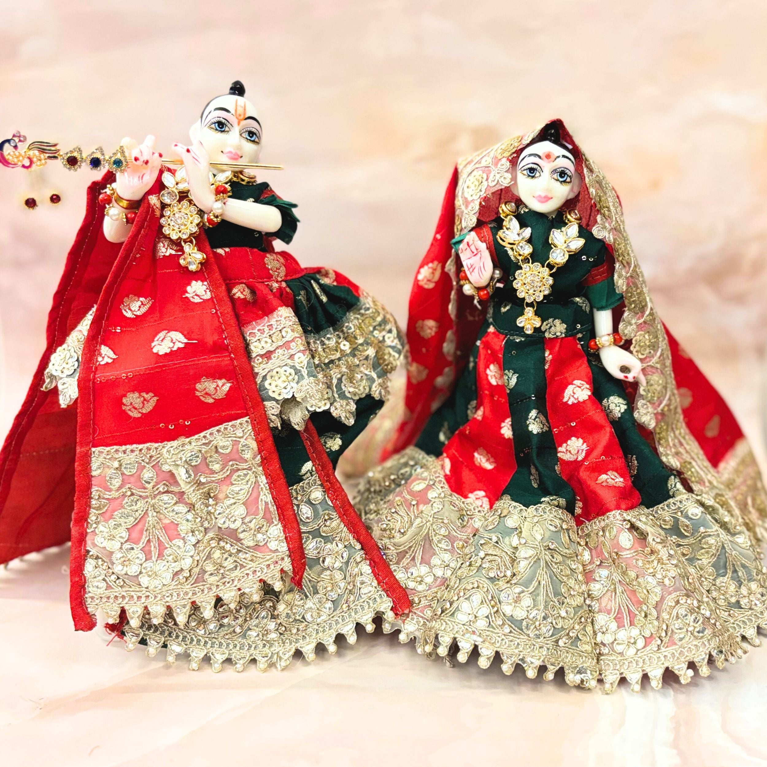 Swarna Shringar Radha Krishna Dress