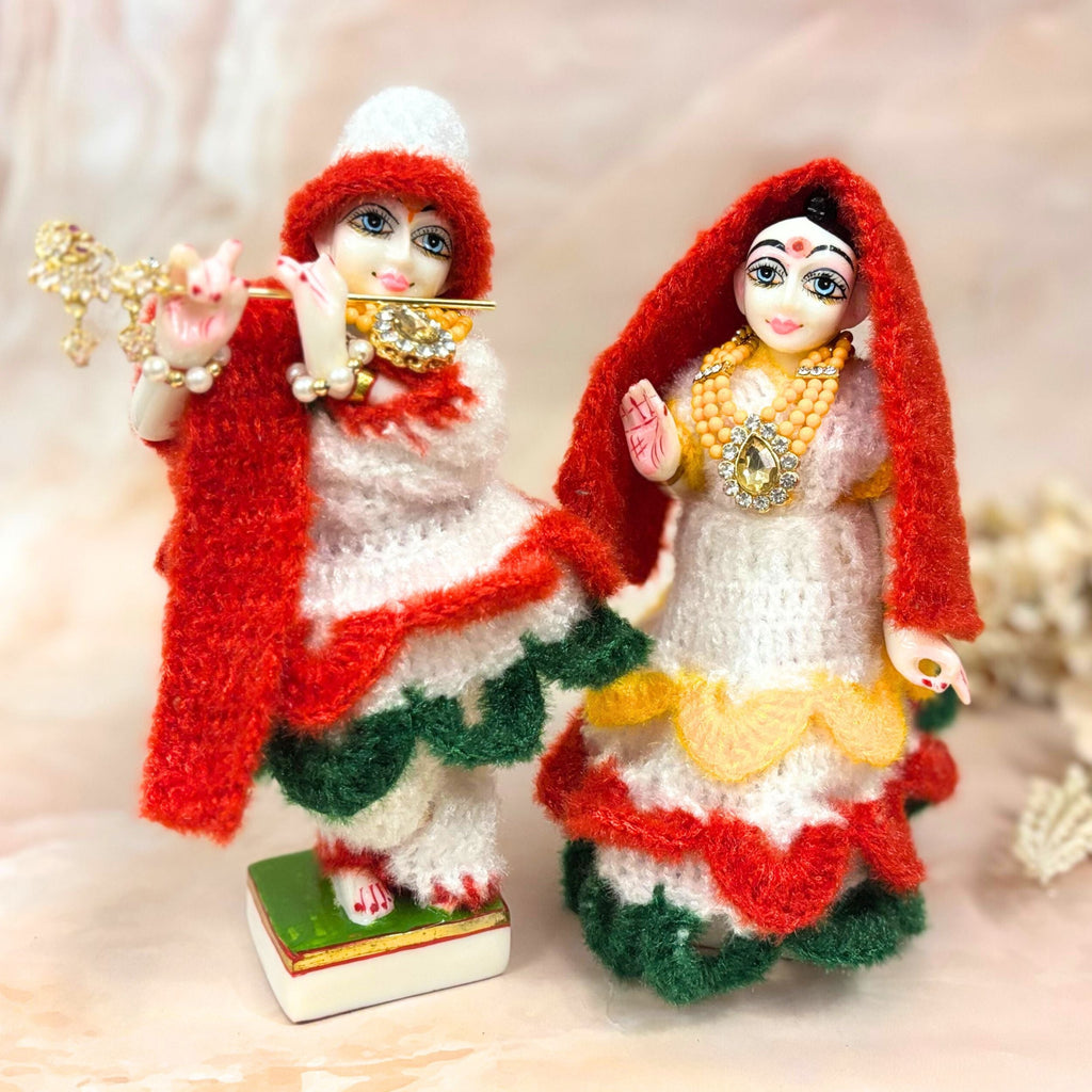 Vasantleela Woollen Radhe Krishna Dress