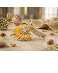 Golden Floral Krishna Ji Mukut